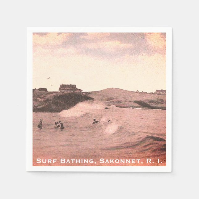 Surfbad, Sakonnet - Little Compton, RI Serviette (Vorderseite)