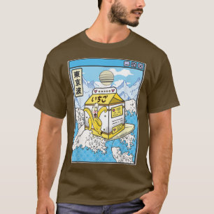 Surfbana-Milch in Japan Wellen Anime Kawaii Va T-Shirt