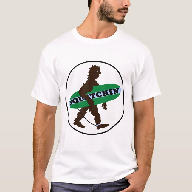 Surfbigfoot von Gone Squatchin T-Shirt (Vorderseite)