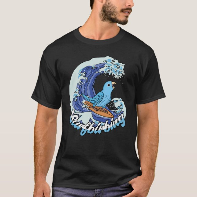 Surfbirbing Paprot I Blauer Paprika T-Shirt (Vorderseite)