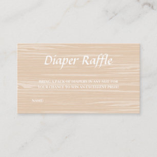 Surfboard Beach Diaper Raffelspiel Begleitkarte