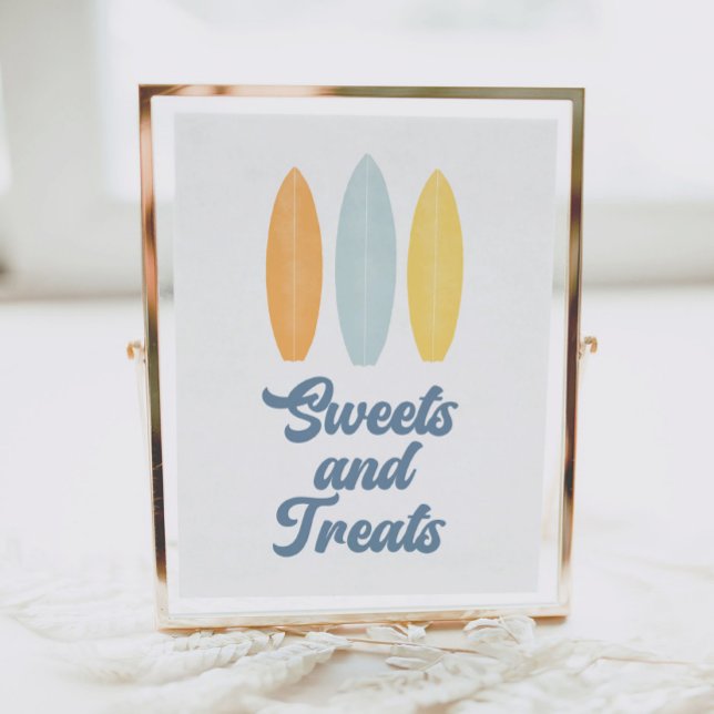 Surfboard Geburtstagsparty Süßigkeiten und Leckere Poster (Von Creator hochgeladen)