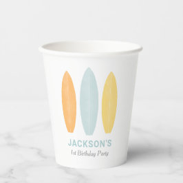 Surfboard Kindergeburtstag Party Pappbecher