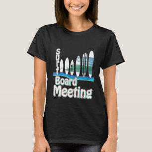 Surfboard Meeting Retrografik Art Board Formen T-Shirt