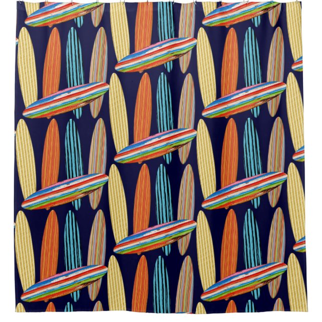 Surfboards Duschvorhang (Vorderseite)