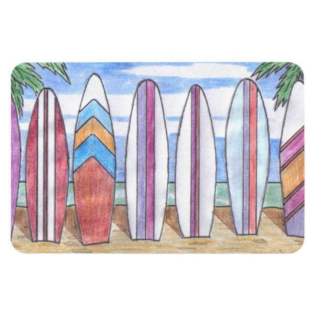 SURFBOARDS Flexi-Magnet Magnet (Horizontal)