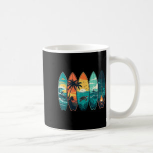 Surfboards Sonnenuntergang Ozean Strand Stimmung S Kaffeetasse