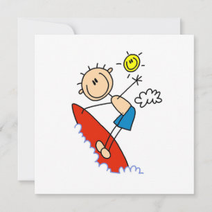 Surfboy-Strichmännchen