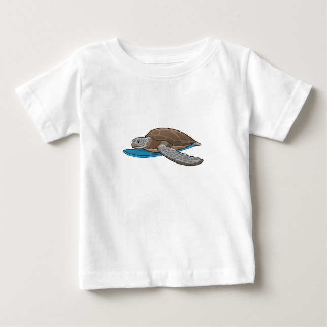 Surfbrett Baby T-shirt (Vorderseite)