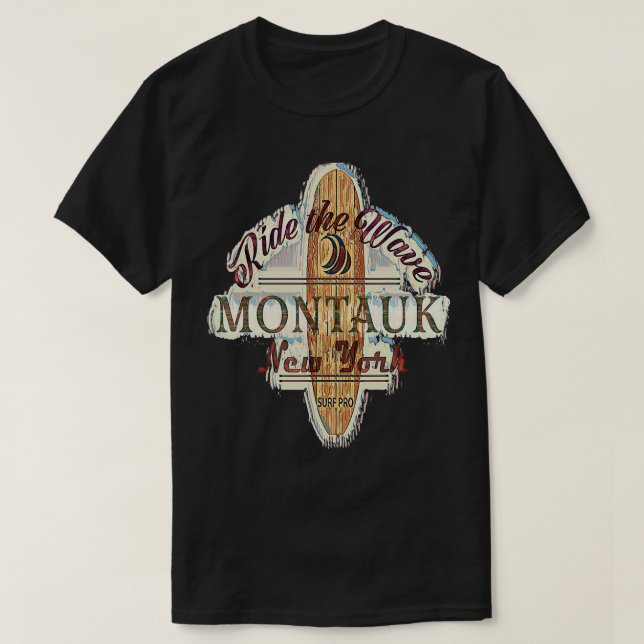 Surfbrett erschüttert Langboard Montauk Neue T-Shirt (Design vorne)