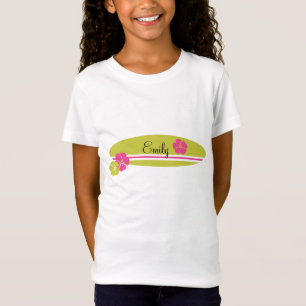 Surfbrett-Hibiskus T-Shirt