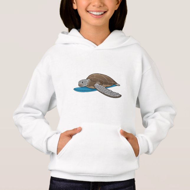 Surfbrett Hoodie (Vorderseite)