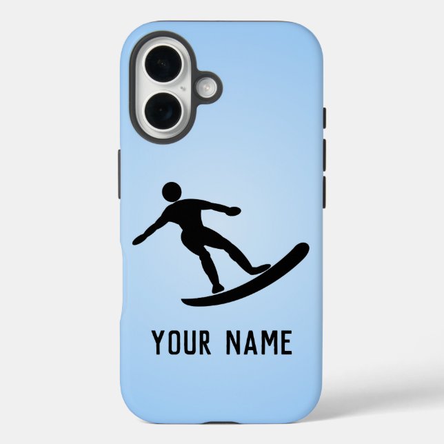 Surfbrett, klassische Pose - Typ hinzufügen Case-Mate iPhone Hülle (Rückseite)