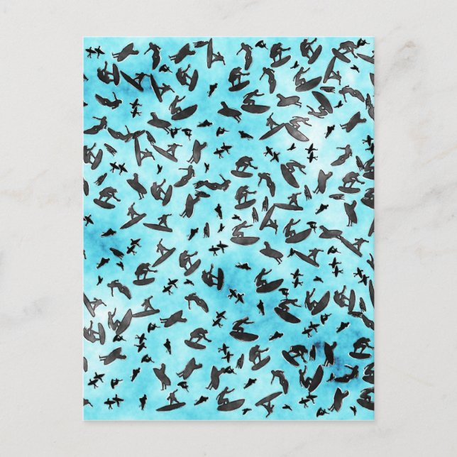 Surfbrett Postkarte (Vorderseite)