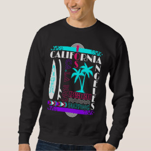 Surfbrett Strand Kalifornien Retro Surfen Windsurf Sweatshirt