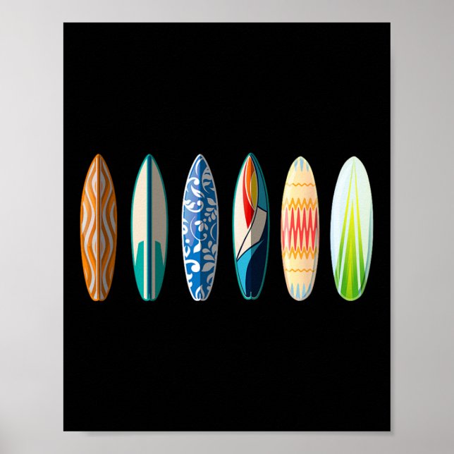 Surfbrett-Surfen Poster (Vorne)