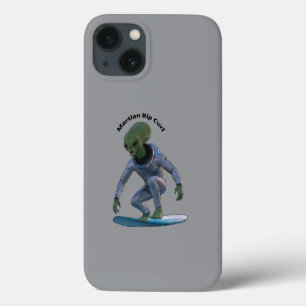 Surfbrett-Surfen Weltraum-Marsianer Reitet auf ein Case-Mate iPhone Hülle