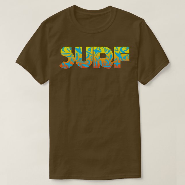 Surfbrett T-Shirt (Design vorne)