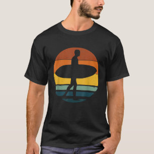 Surfbrett Vintag Retro Geschenk T-Shirt