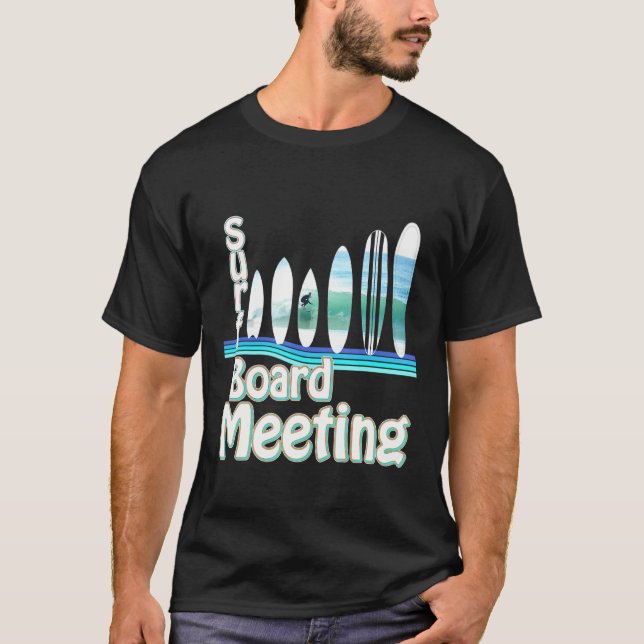 Surfbrett-Wellenformen T-Shirt (Vorderseite)