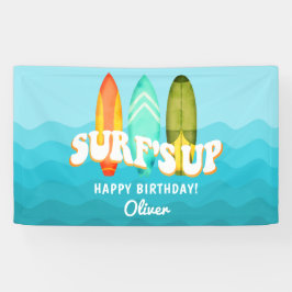 Surfbrett zum Geburtstag Banner