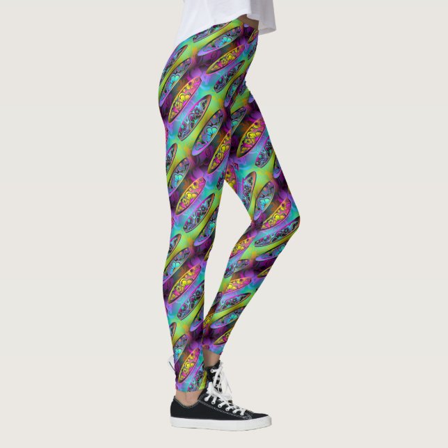 Surfbretter 2A-2D Bildoptionen Leggings (Rechts)
