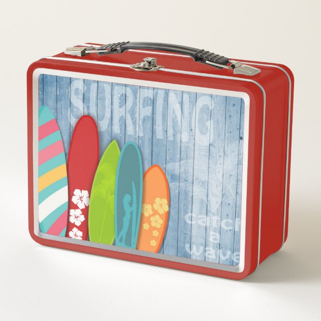 Surfbretter Metal Lunch Box (Vorderseite)