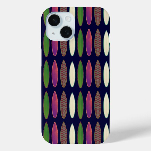 Surfbretter mit coolen Mustern Case-Mate iPhone Hülle (Rückseite)