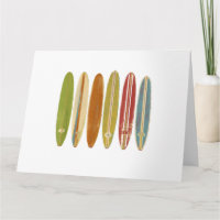 Surfbretter mit Longboard Vintag im Retro-Stil
