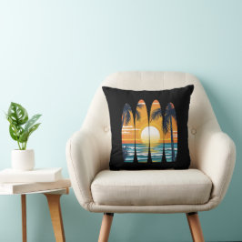 Surfbretter Sunset Kissen