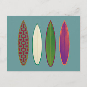 Surfbretter ~ Surfen Postkarte