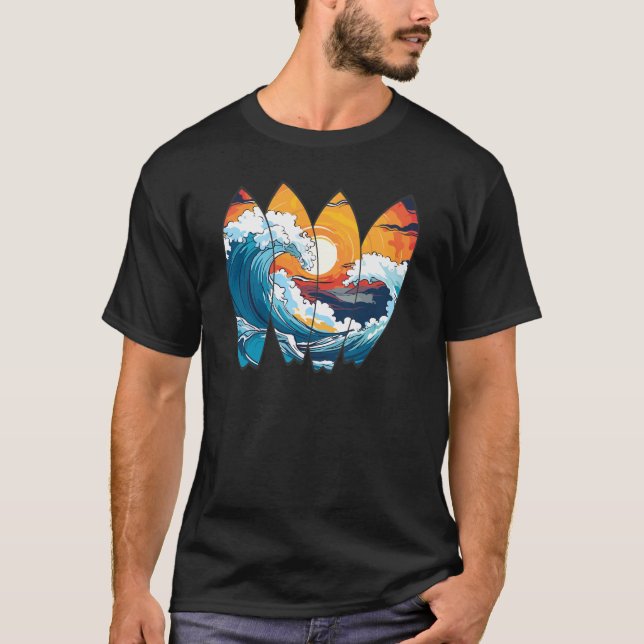 Surfbretter T-Shirt (Vorderseite)