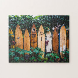 Surfbretter-Zaun in Hawaii Puzzle