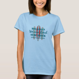 Surfbretter zeichnen Monogramm Hawaiian Surfboards T-Shirt