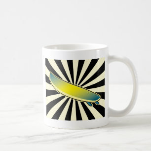 Surfbrettknopf Kaffeetasse