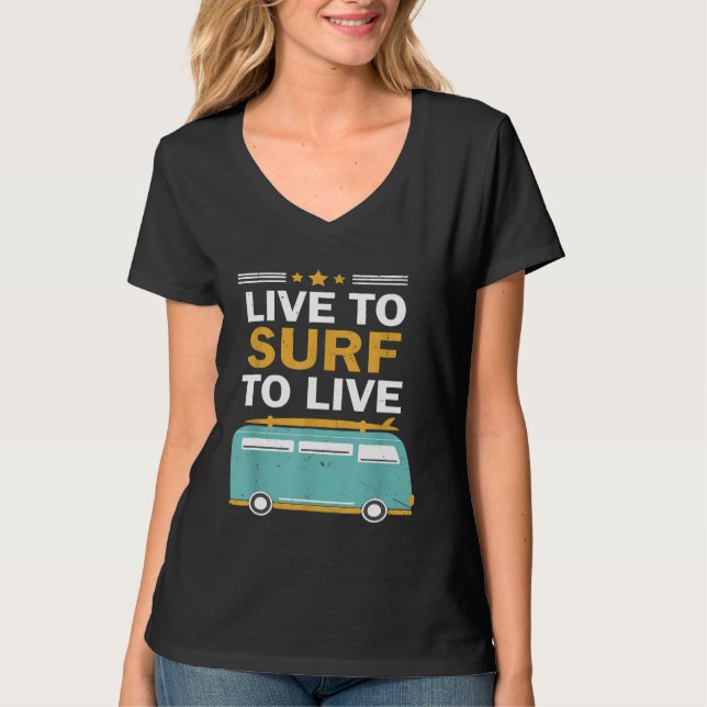 Surfcamper für Männer Kinder Kinder u. a. T-Shirt (Vorderseite)