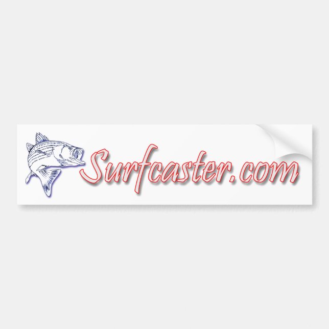 Surfcaster.com online autoaufkleber (Vorne)