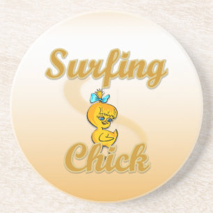 Surfchick Getränkeuntersetzer