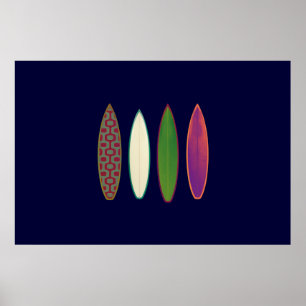 Surfdruck für Wände Poster