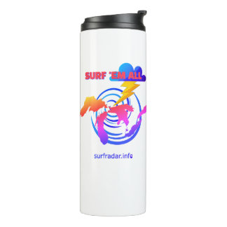 Surfe sie alle. TLW. Surfen auf den Großen Seen Thermosbecher