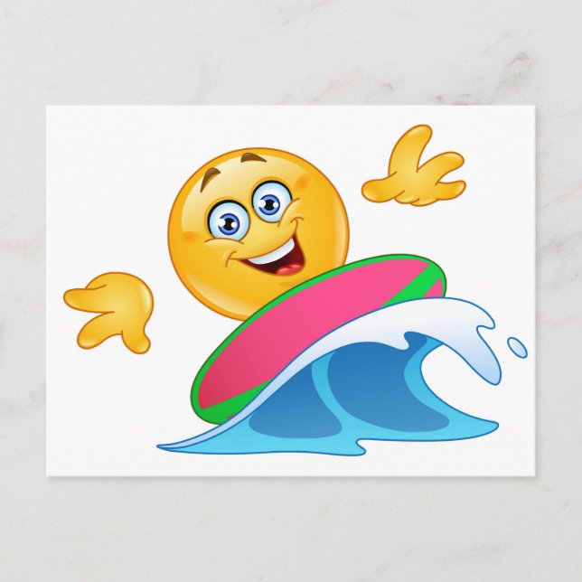 Surfemoji Postkarte (Vorderseite)
