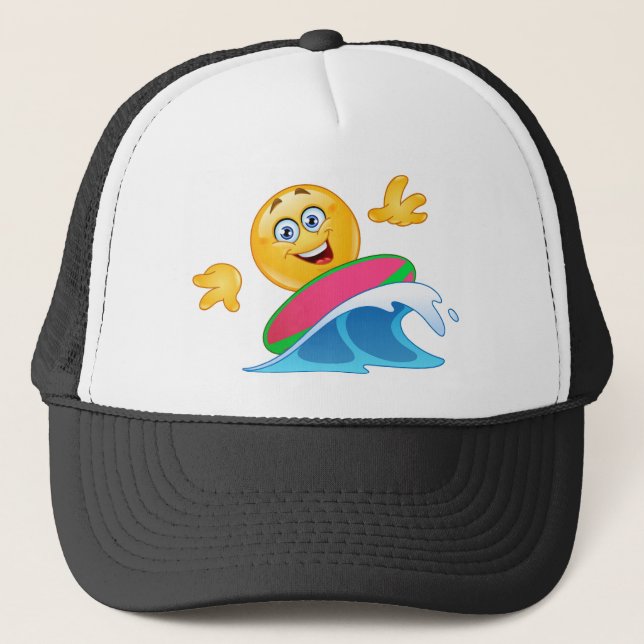 Surfemoji Truckerkappe (Vorderseite)