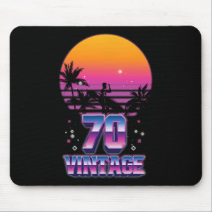 Surfen 1970 Pazifischer Ozean Sonnenuntergang 70. Mousepad