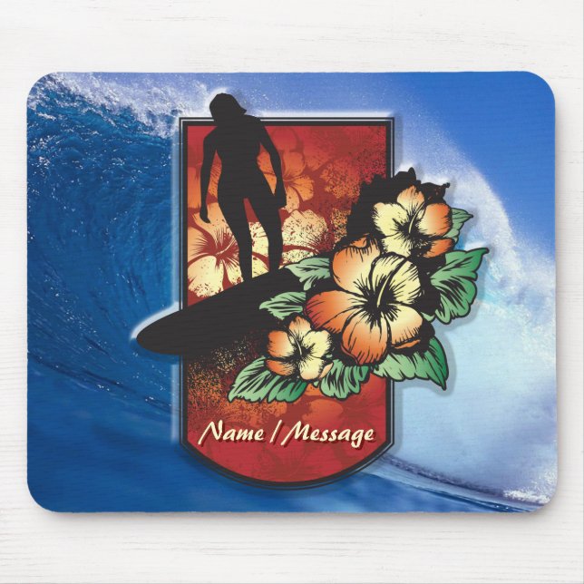 Surfen 3 Mousepad (Vorne)
