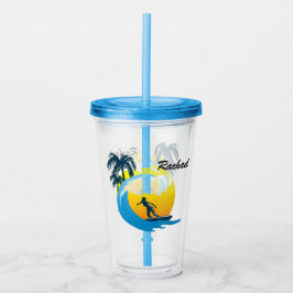 Surfen Akrylic Tumbler Acryltrinkbecher