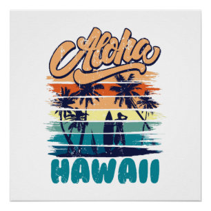 Surfen - Aloha Hawaii Poster