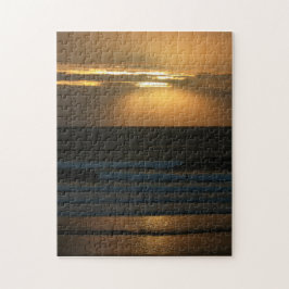Surfen am Sonnenuntergang an Polzeath Puzzlen Puzzle