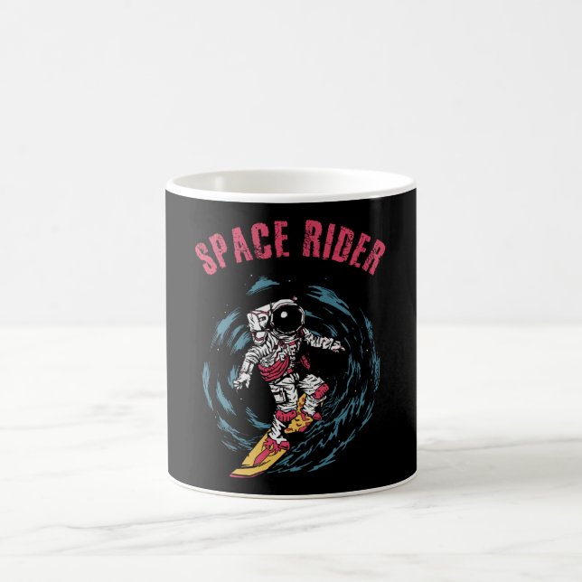 Surfen Astronaut Space Rider Surfer Kaffeetasse (Mittel)