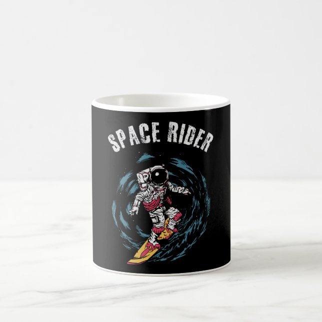 Surfen Astronaut Space Rider Surfer Kaffeetasse (Mittel)