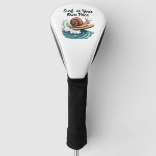 Surfen auf dem eigenen Pace Funny Surfsnail Golf Headcover